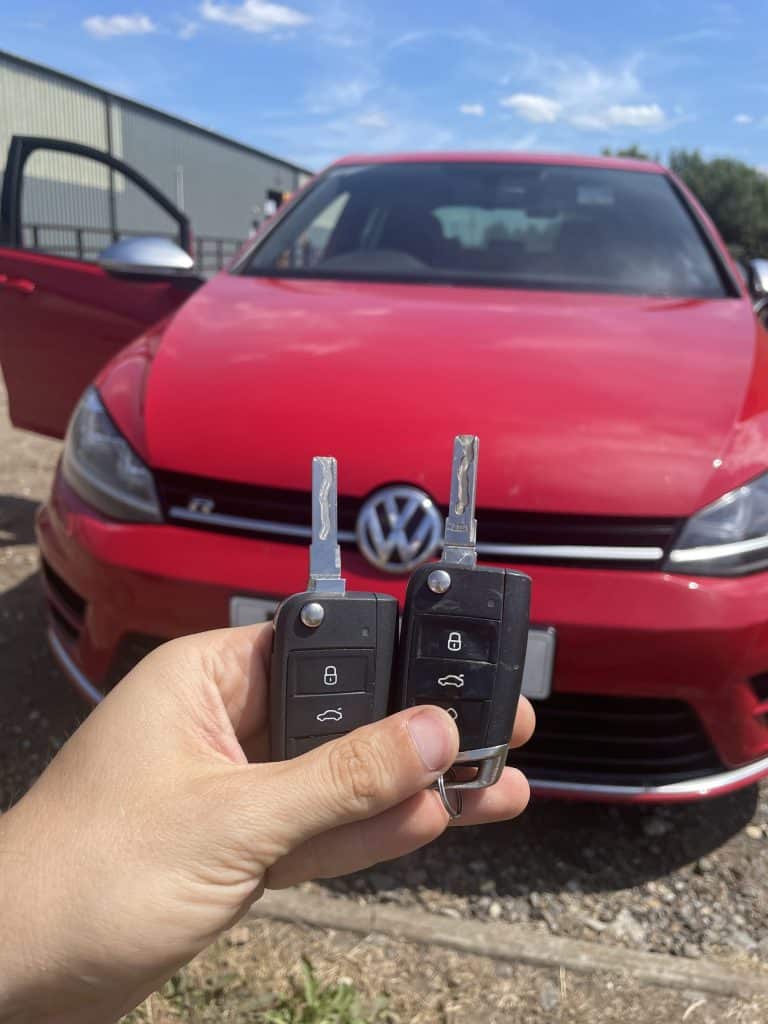 Golf R car keyplacement