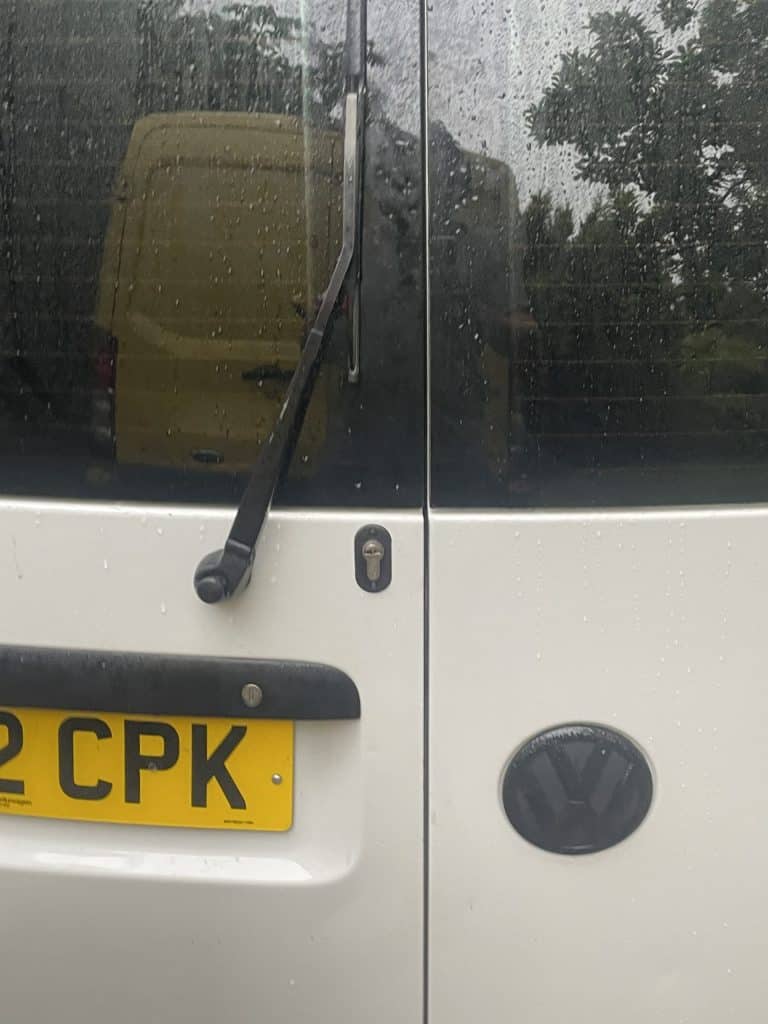 van deadlocks installed on VW Caddy