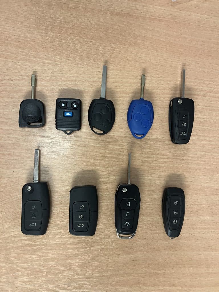 types of ford car keys
